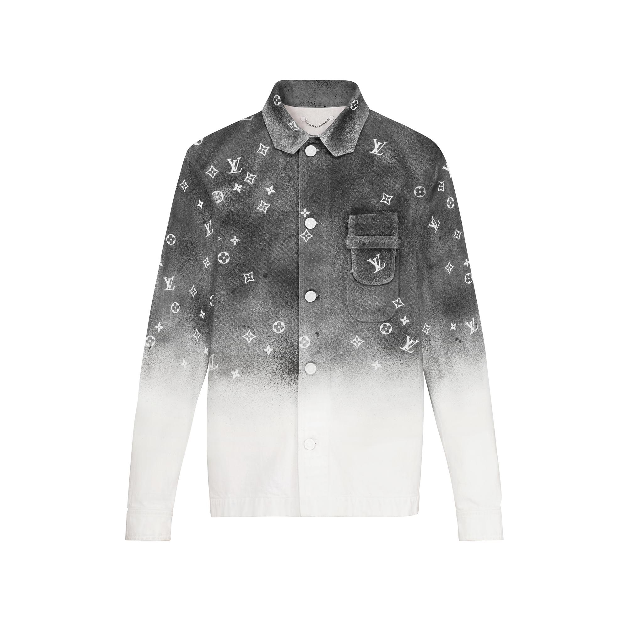 louis vuitton flocked monogram classic shirt