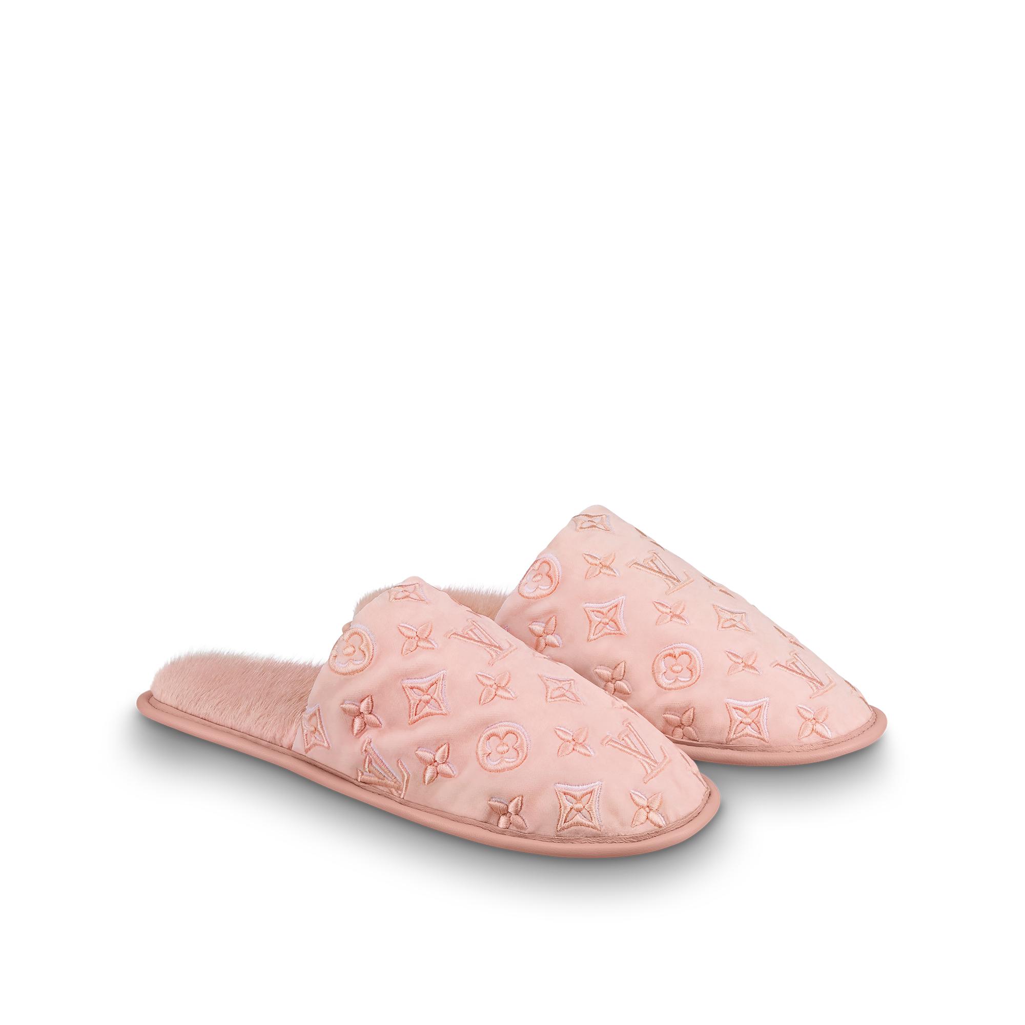 louis vuitton slippers pink