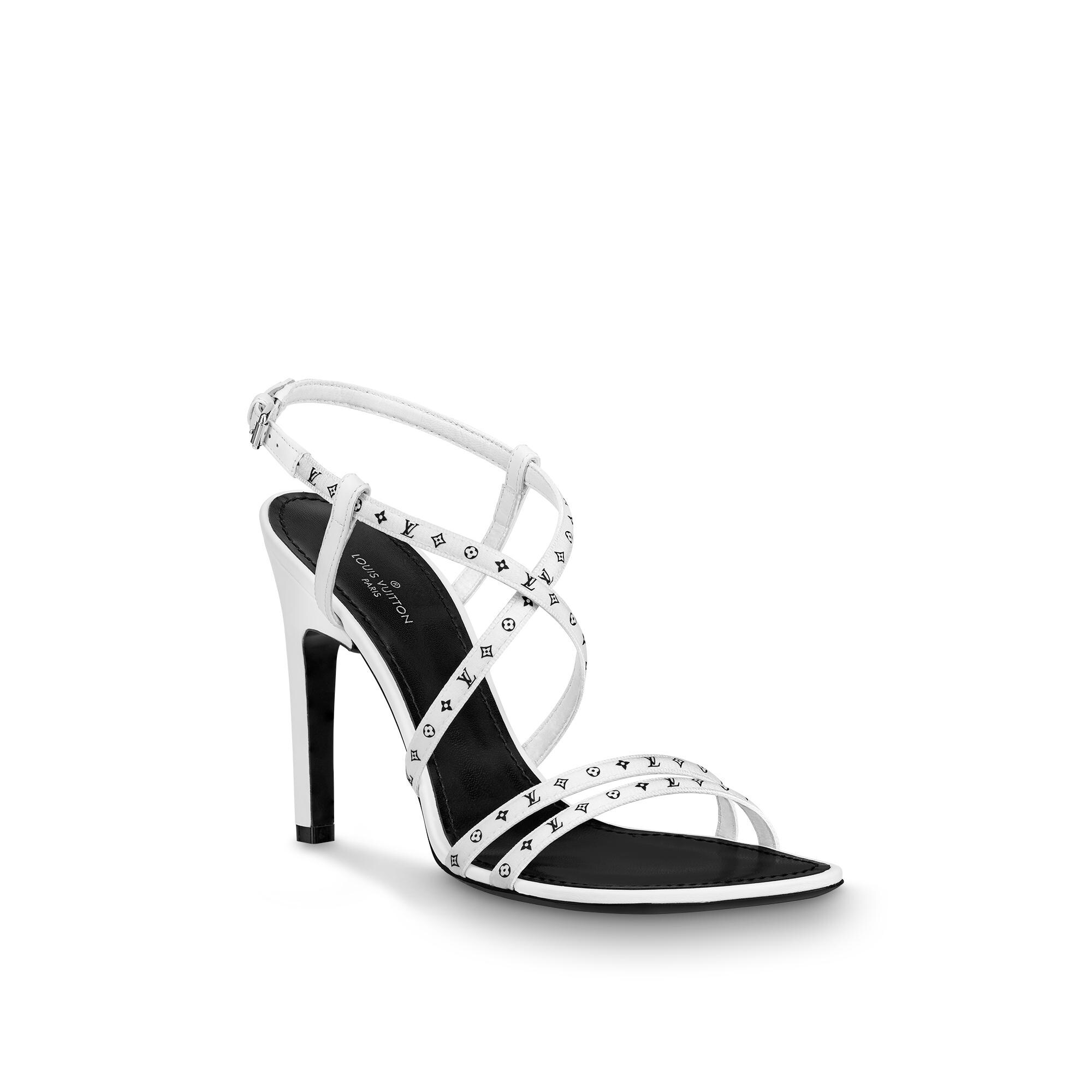 Louis Vuitton Black Strap Heels Flash 