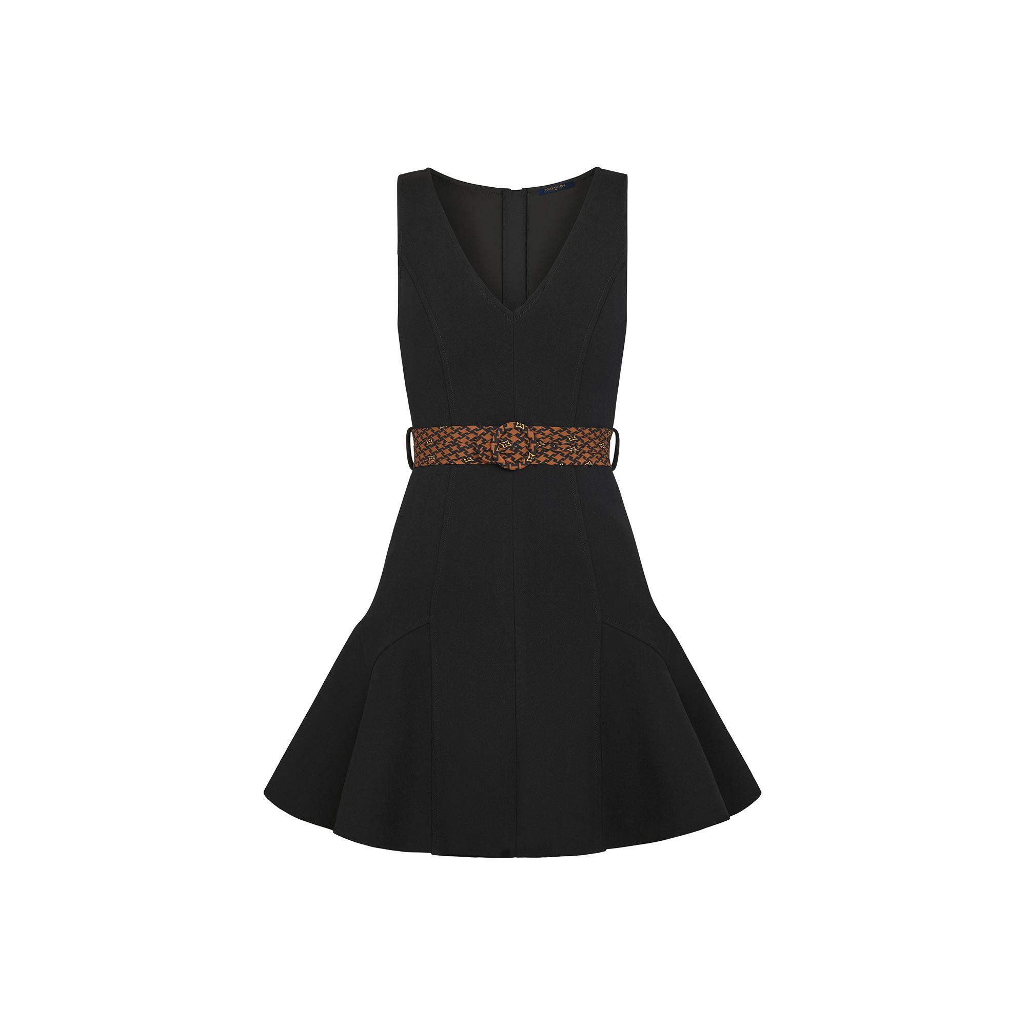 Download V-Neck Skater Dress With Belt - Ready-to-Wear | LOUIS VUITTON