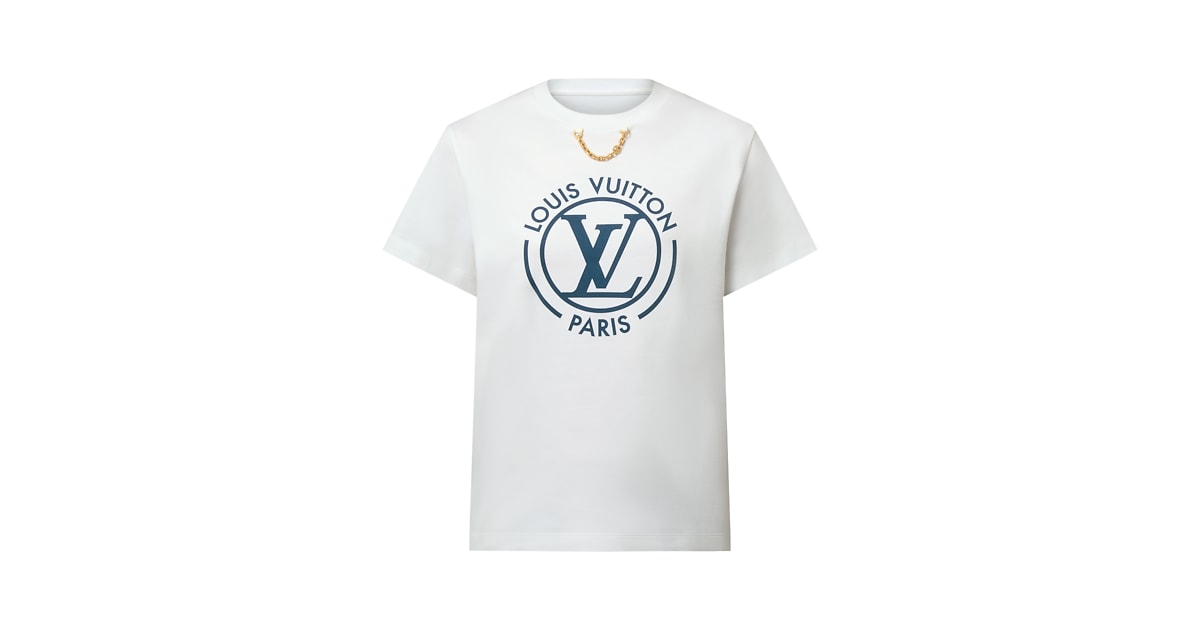Flocked LV T-Shirt - Ready-to-Wear 1AHEOV | LOUIS VUITTON