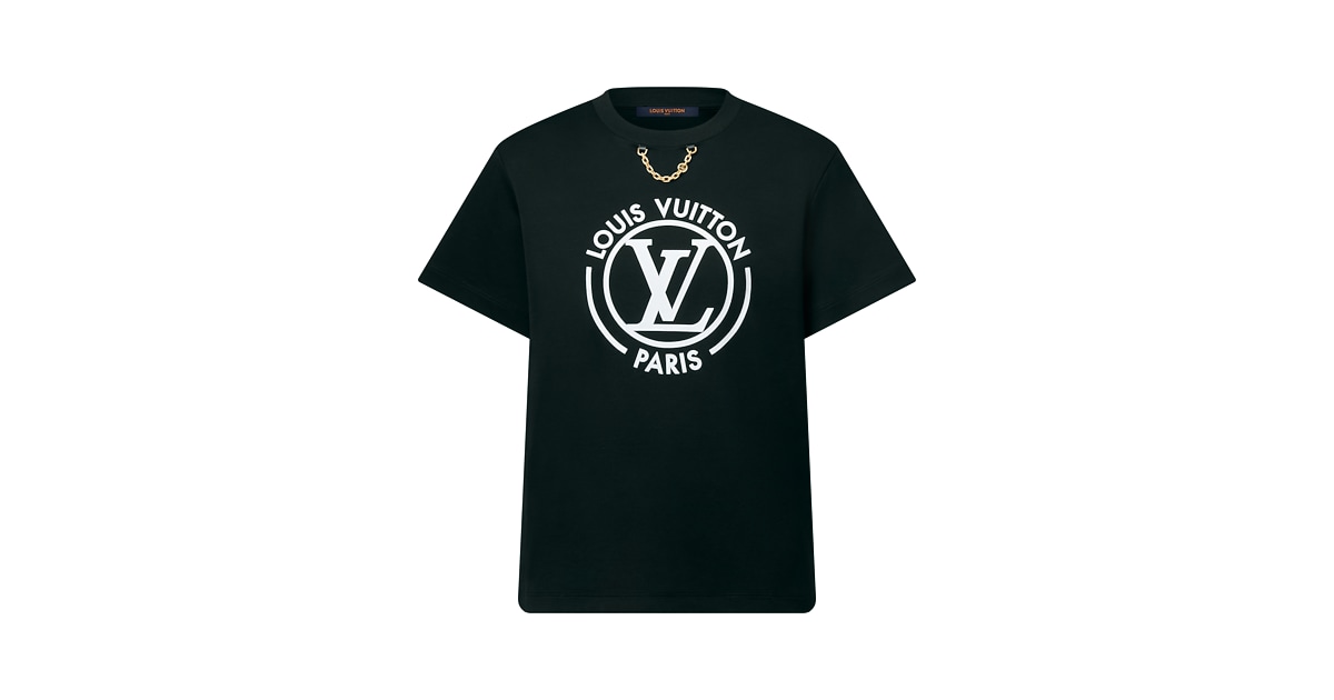 Flocked LV T-Shirt - Ready-to-Wear 1AHEOP | LOUIS VUITTON