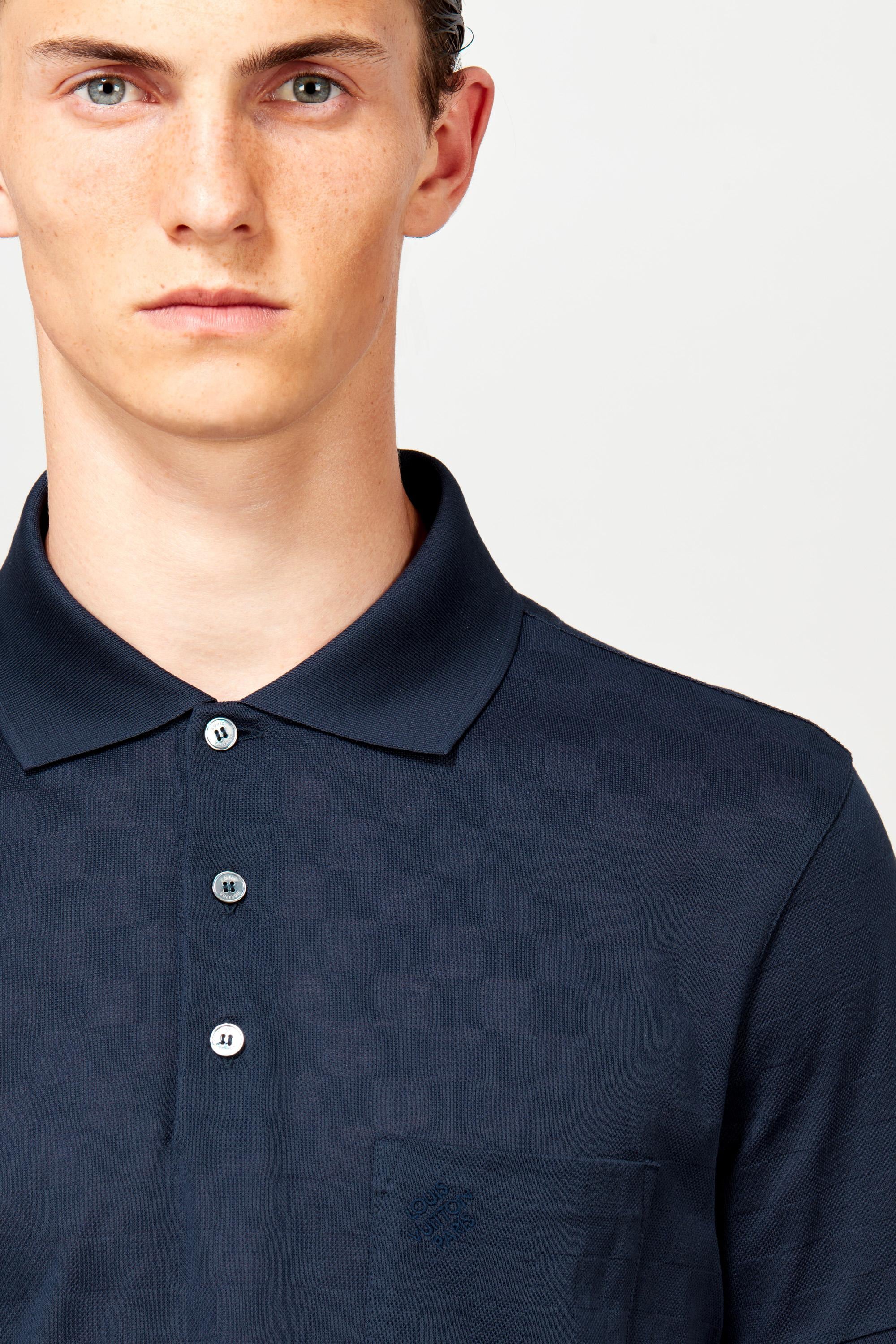 louis vuitton classic damier pique polo