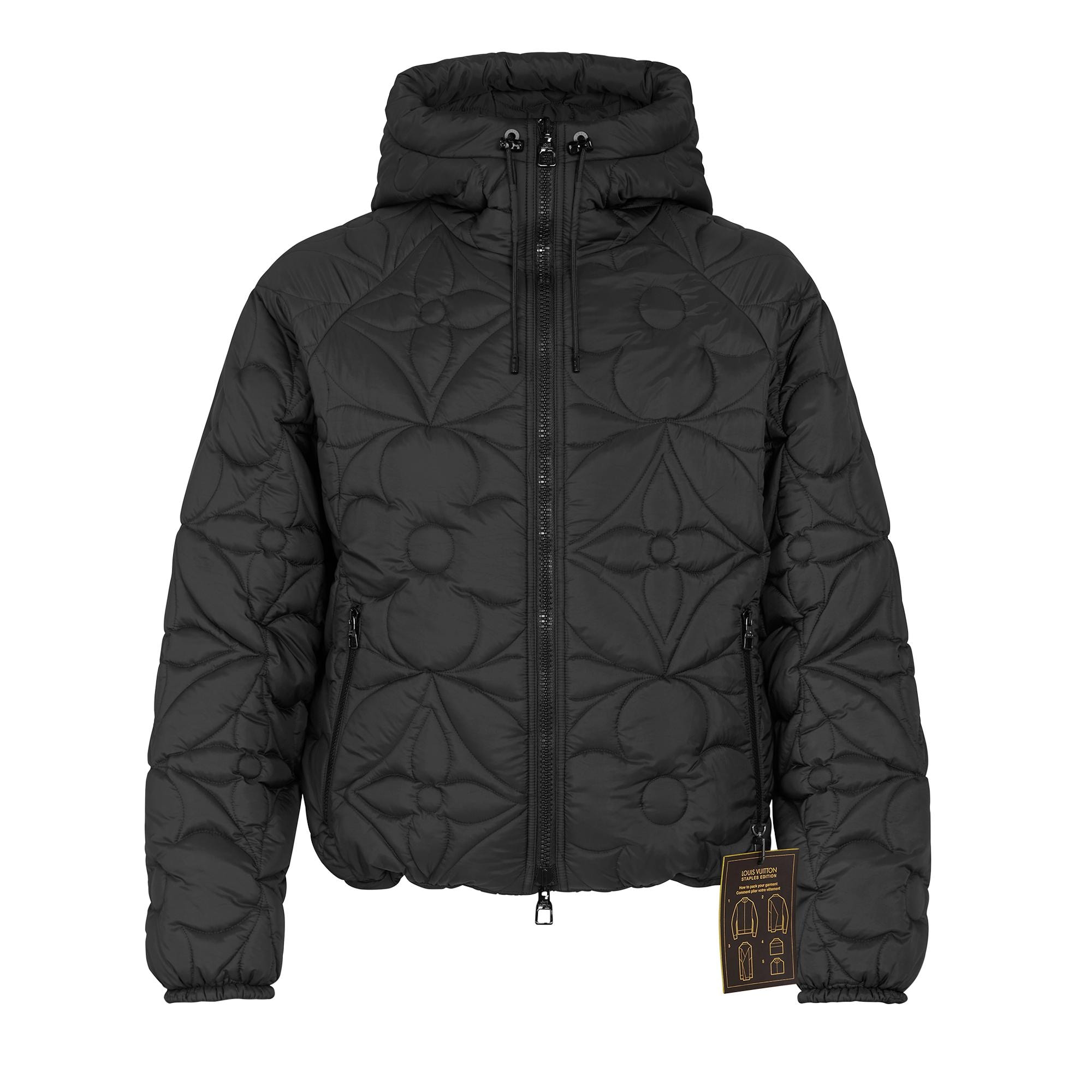 black louis vuitton puffer jacket