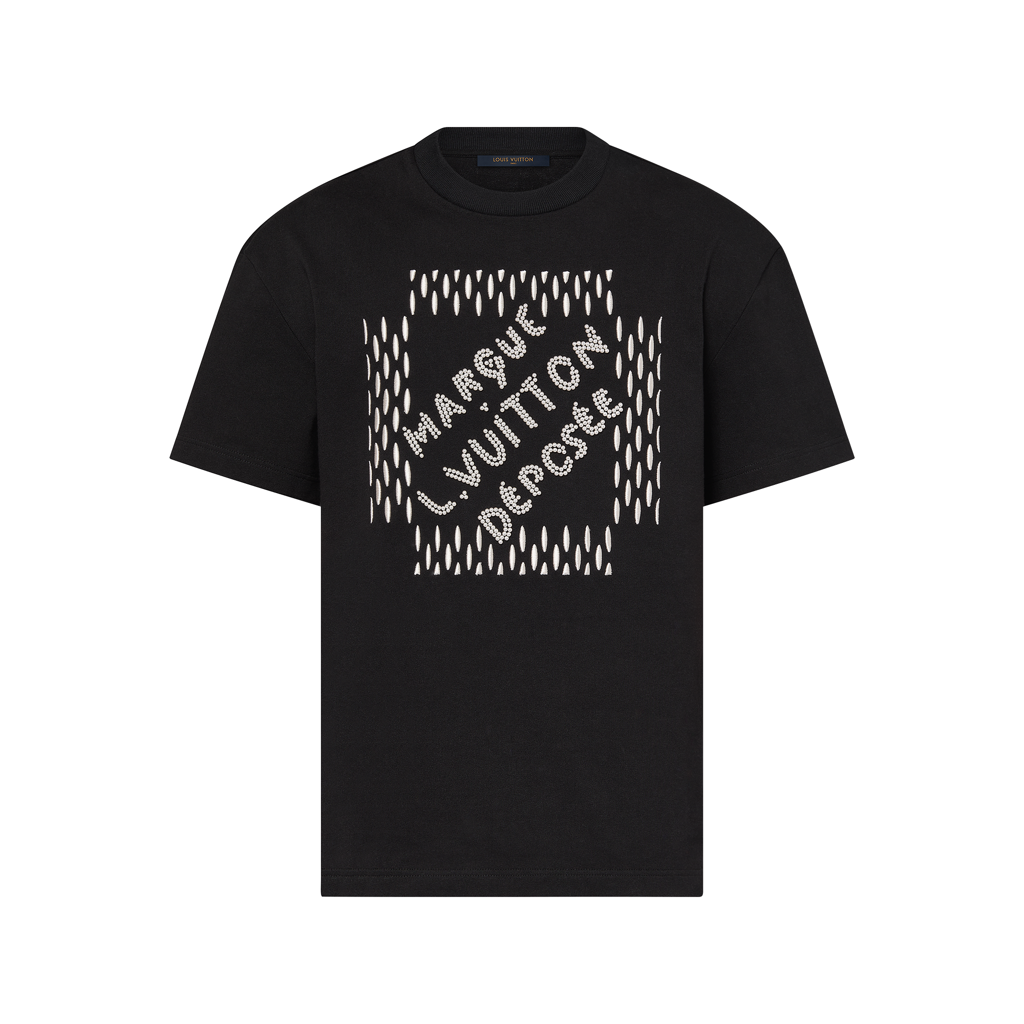 LOUIS VUITTON チェック柄ロゴ Tシャツ LOUIS VUITTON(ルイヴィトン 