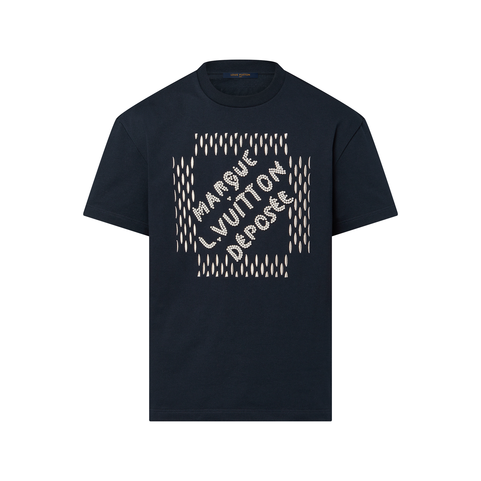 LOUIS VUITTON ロゴプリントシャツ 34 Embroidered Signature Cotton T 
