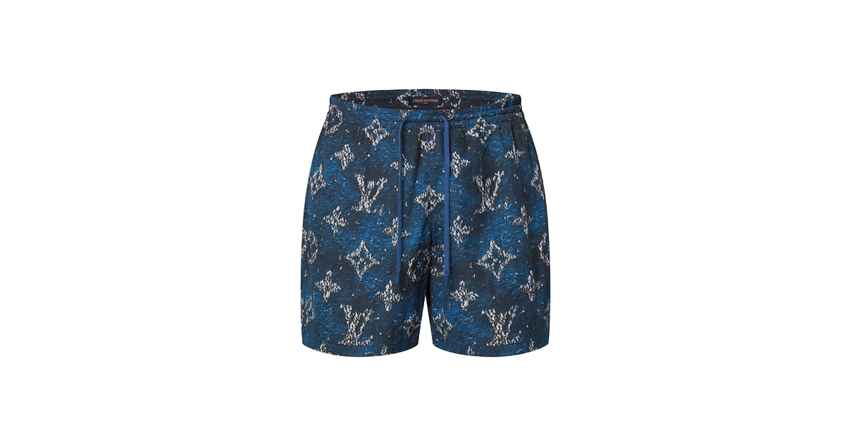 Printed Monogram Swim Shorts - I love you day for him 1AHVZB 