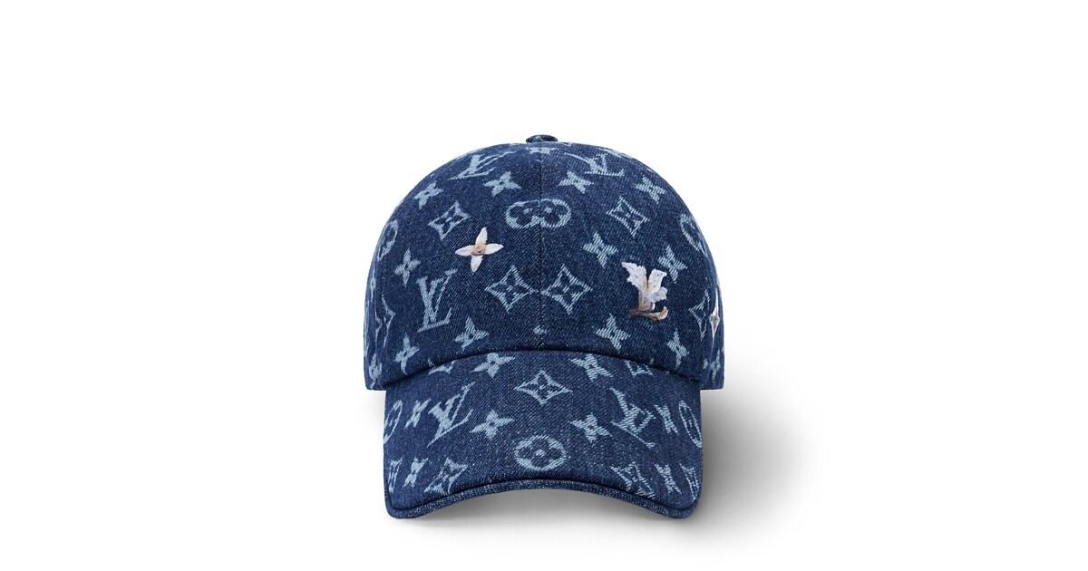 FASHION Monogram Denim And Leather LV Hat Monogram Flower Denim Cap S00 - Accessories | LOUIS VUITTON main image 4