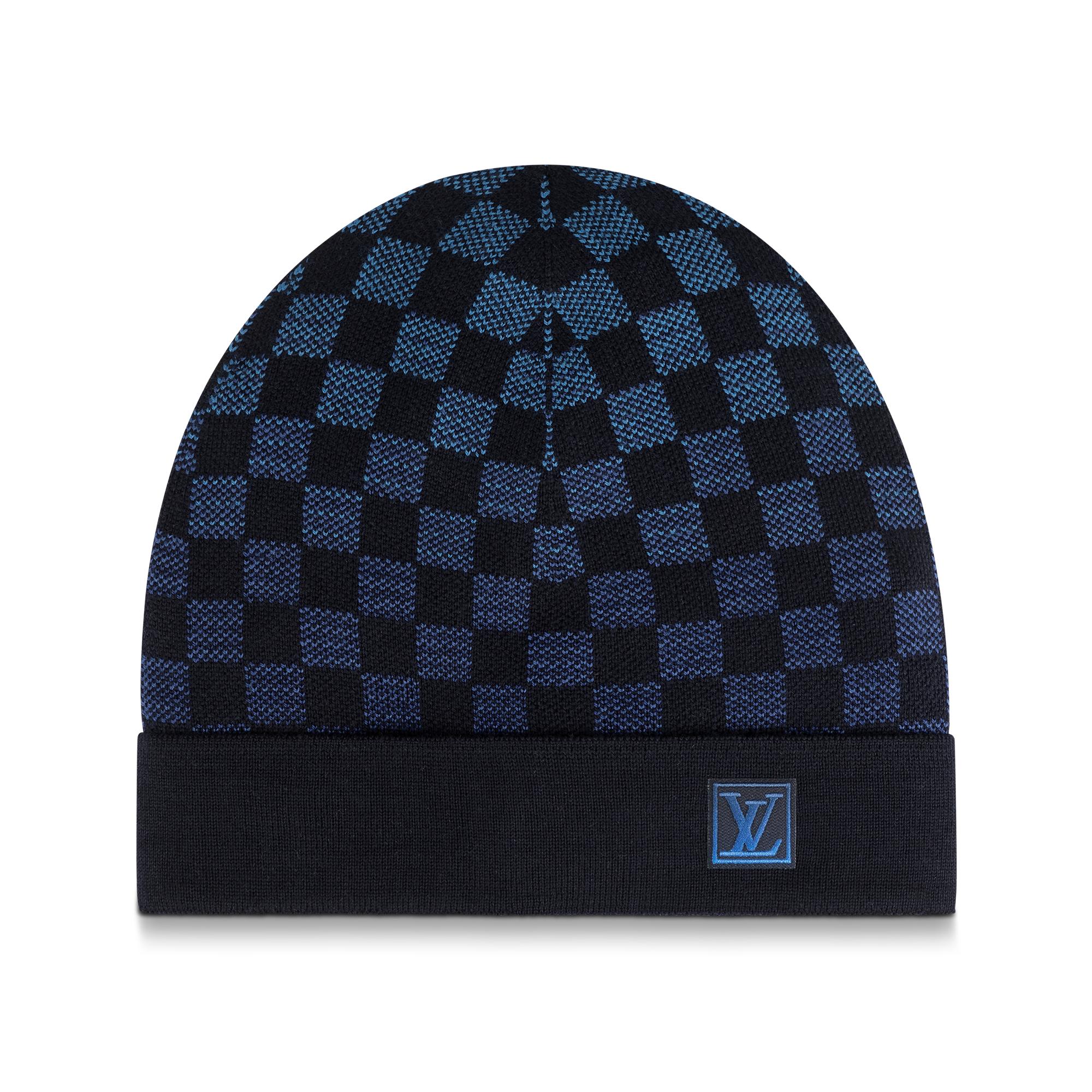 louis vuitton blue beanie