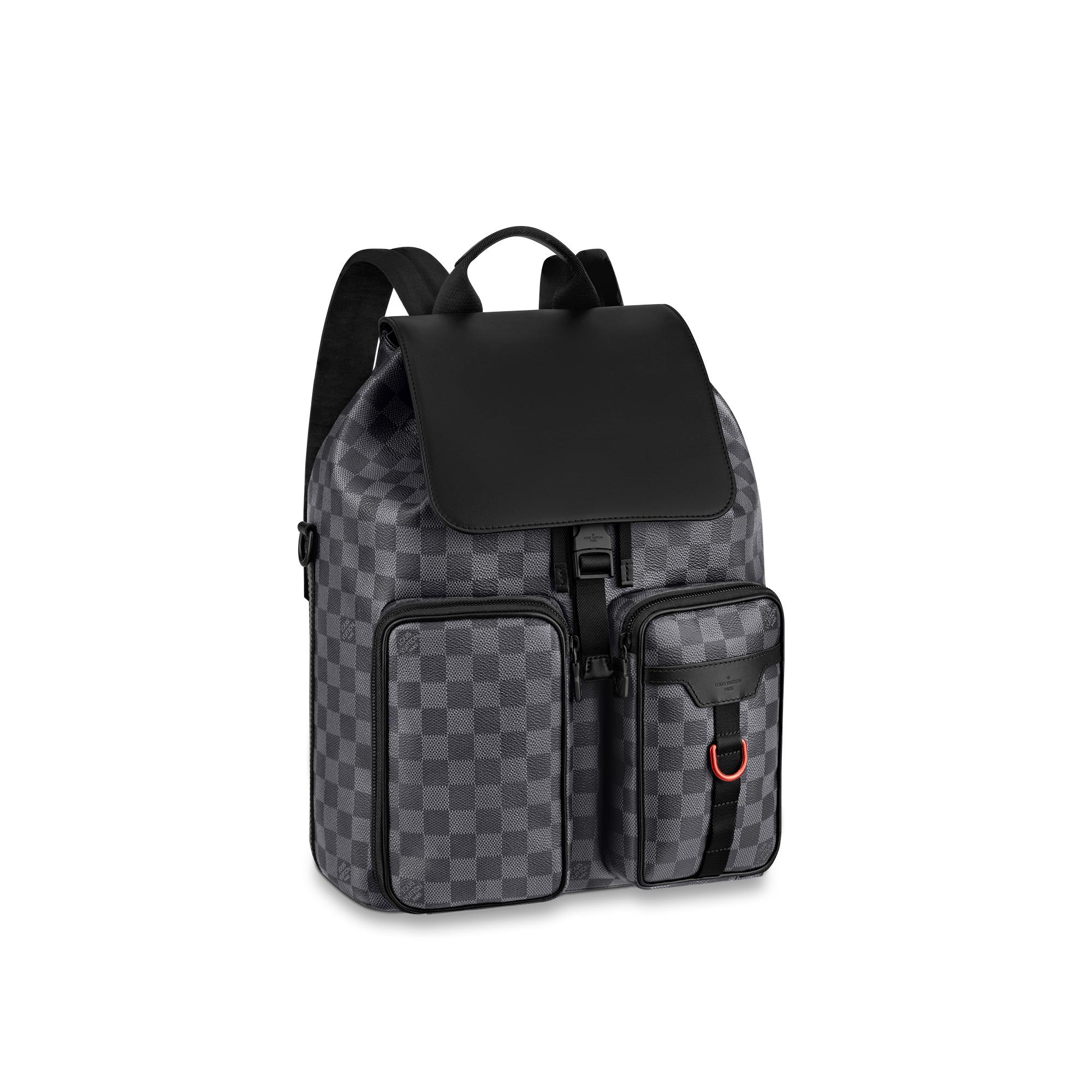 black and red louis vuitton backpack
