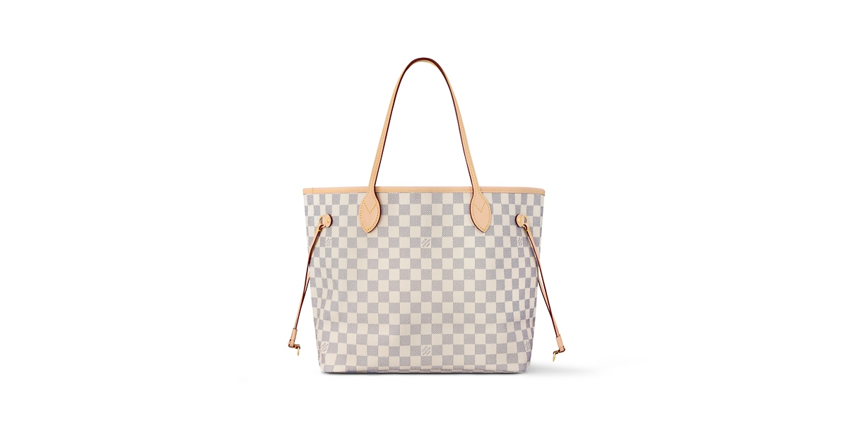Neverfull MM Damier Azur Canvas Handbags LOUIS VUITTON