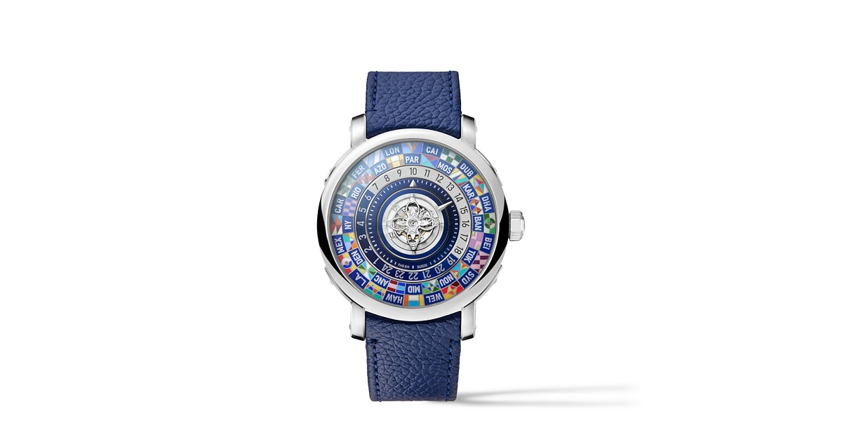 Louis Vuitton Escale Worldtime Flying Tourbillon, Automatic, 40mm, Platinum