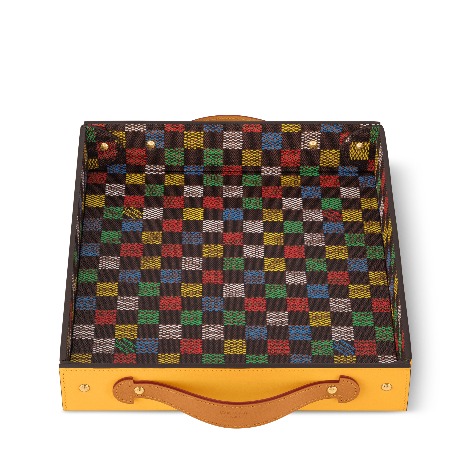  LV Vers Damier Tray S00 in Trunks, Travel and Home