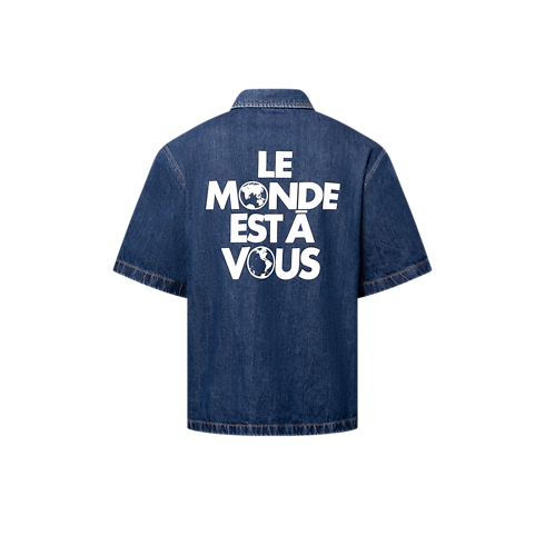 Signature Denim Short-Sleeved Shirt in Men's Ready-to-Wear Shirts collections by Louis Vuitton (Product zoom)