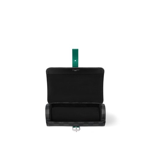 3 Watch Case Damier Graphite Canvas in Men's Travel Travel Accessories and Organisers collections by Louis Vuitton (Product zoom)