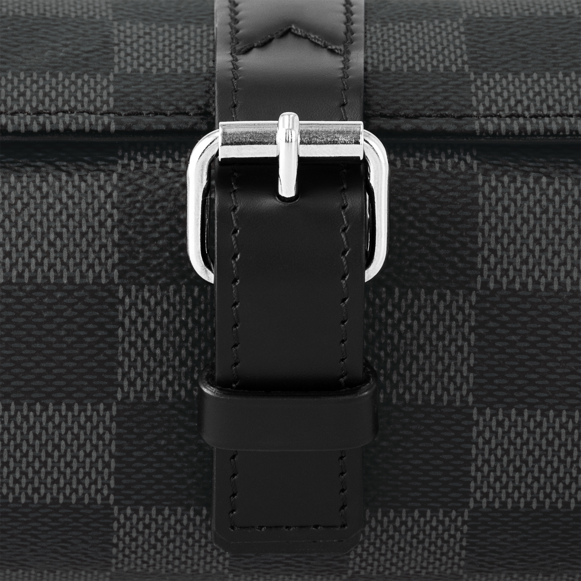 3 Watch Case Damier Graphite Canvas in Men