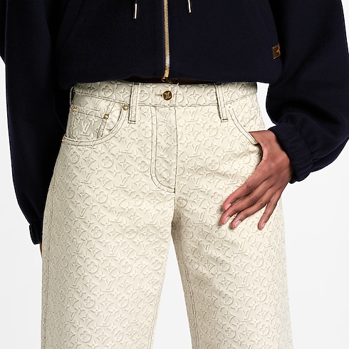 3D Monogram Jeans in Women's Ready-to-Wear Trousers collections by Louis Vuitton (Product zoom)