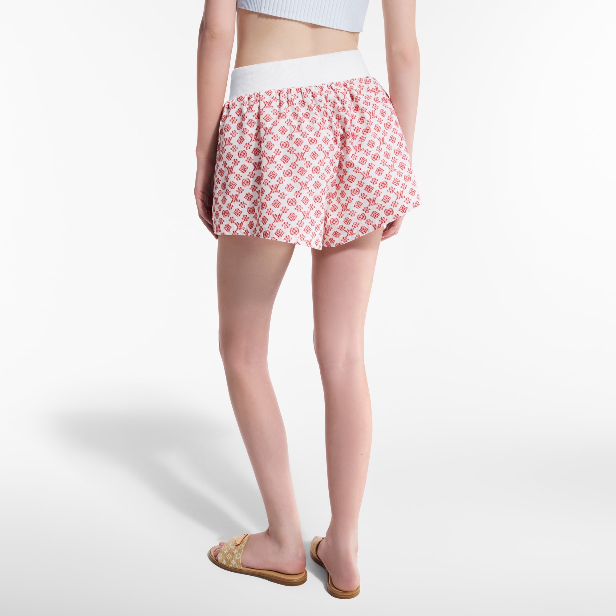 3D Monogram Mini Shorts   in Women