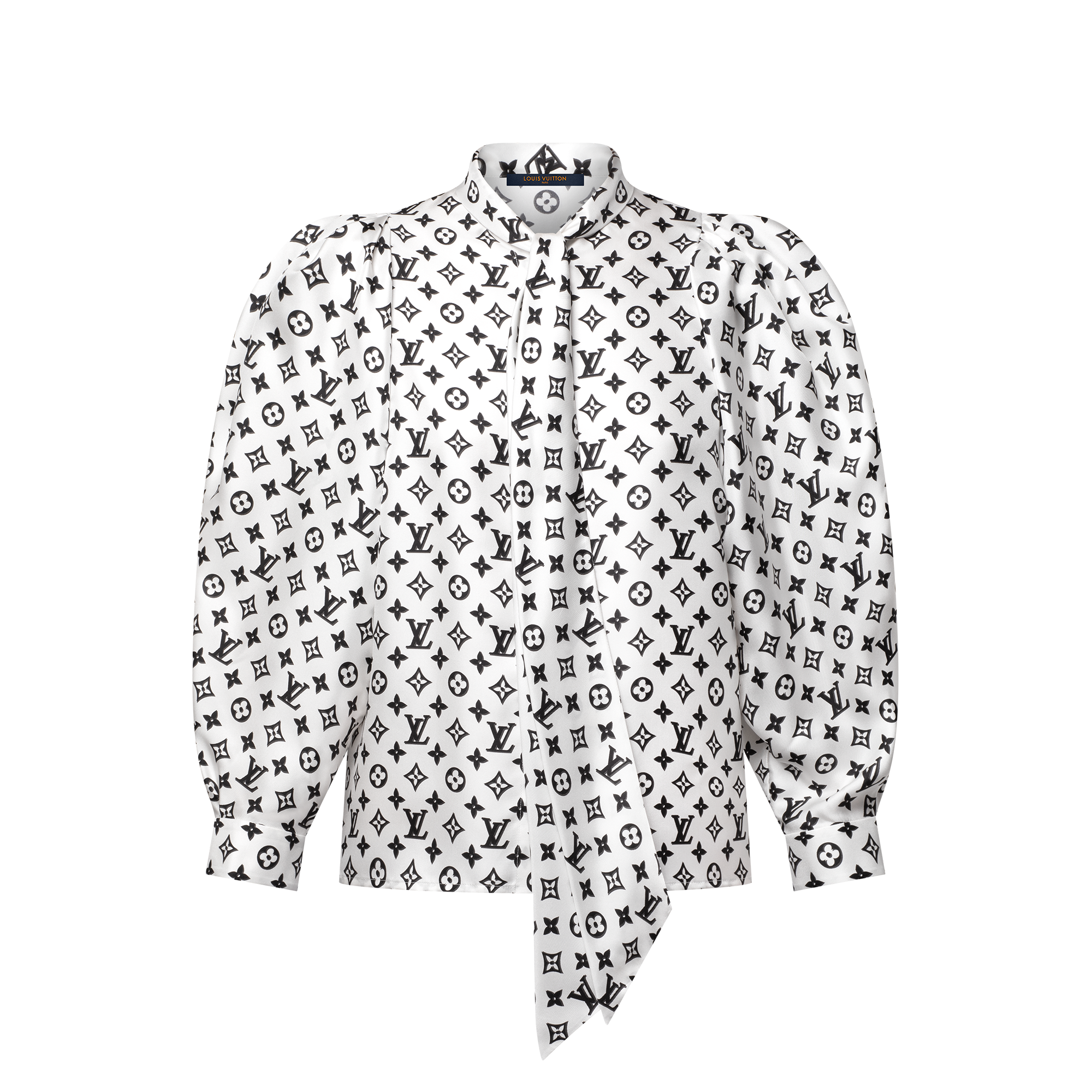 3D Monogram Puff-Sleeve Blouse - Ready-to-Wear 1AHHJC | LOUIS VUITTON