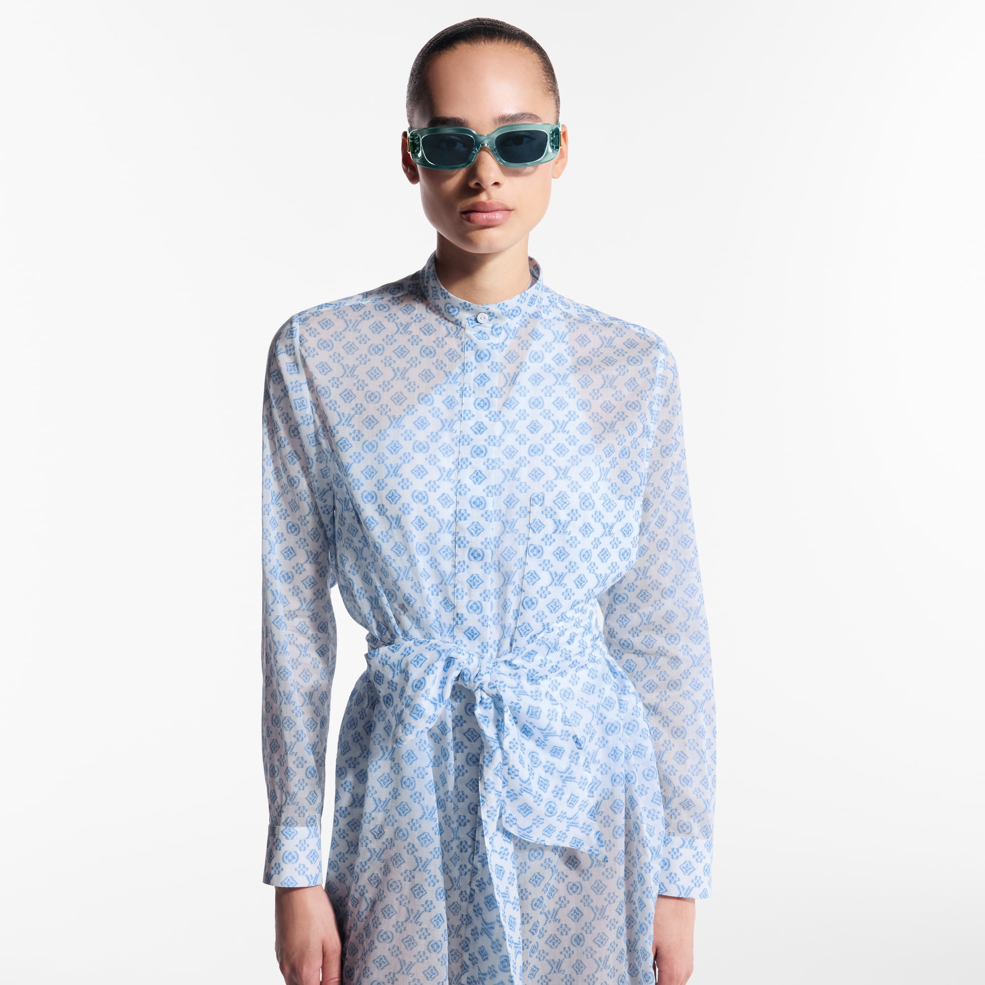 3D Monogram Shirt Dress   in Women