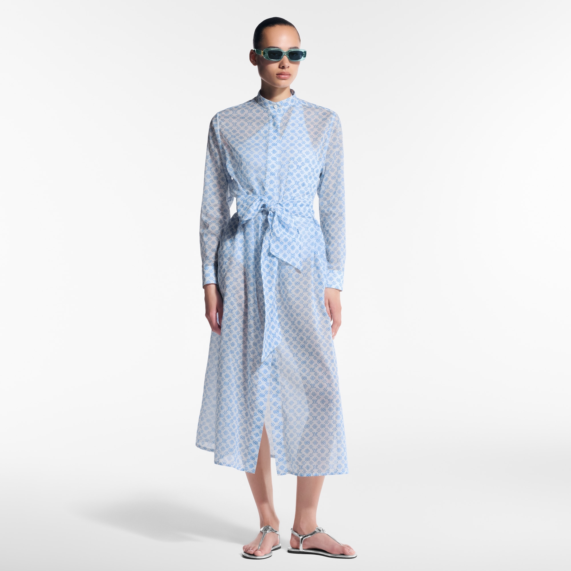 3D Monogram Shirt Dress   in Women