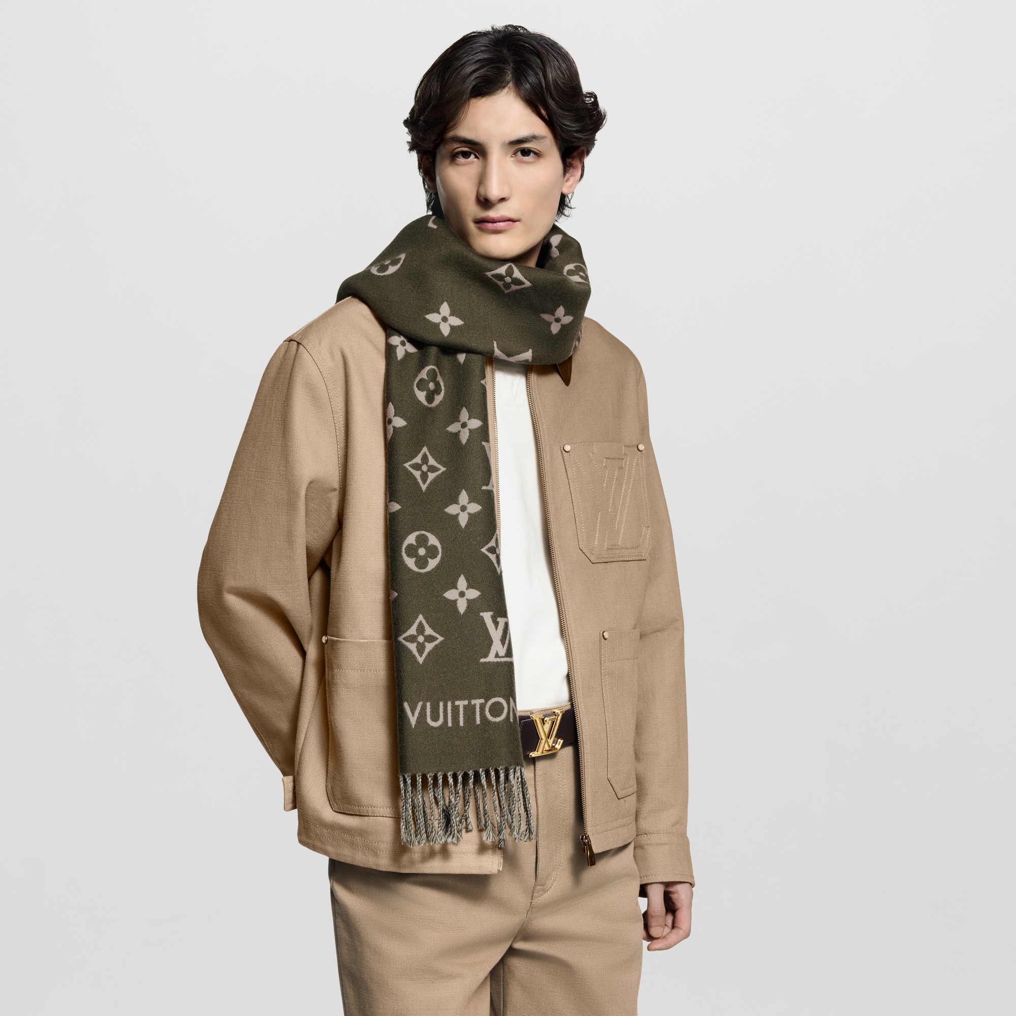 All About Monogram Scarf S00 in Men