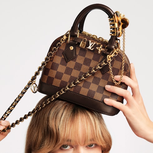 Alma BB Damier Ebene Canvas in Women's Handbags Handbags collections by Louis Vuitton