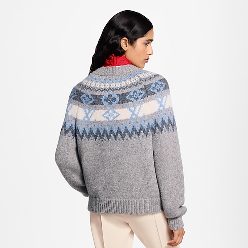 Alpine Knit Pullover cropped worn view