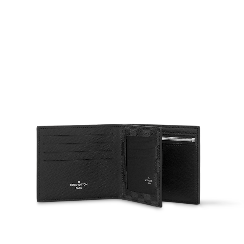 Amerigo Wallet Damier Graphite Canvas in Men's Personalisation Small Leather Goods collections by Louis Vuitton (Product zoom)
