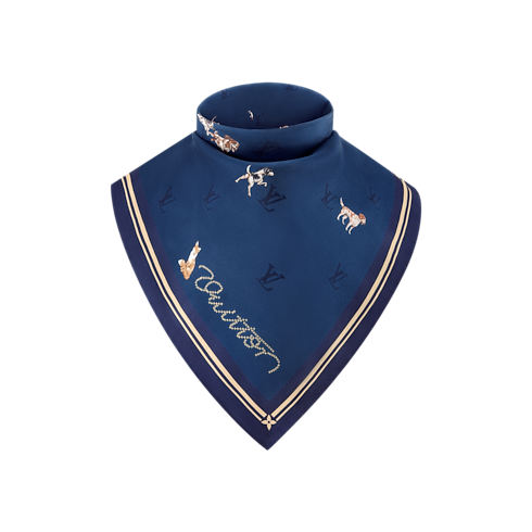 Animal Blason Bandana S00 in Men's Accessories Silk and Bandanas collections by Louis Vuitton (Product zoom)