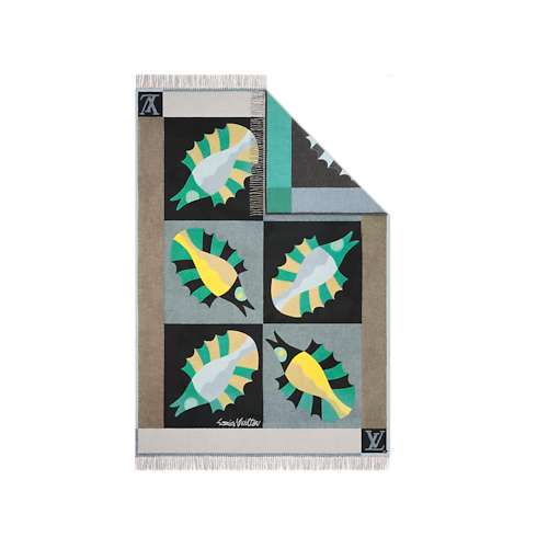 Animali Fantastici Fish Throw Blanket in Trunks, Travel and Home's Home and Art of Dining Home Textile collections by Louis Vuitton (Product zoom)