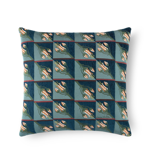 Animali Fantastici Flowers Cushion in Trunks, Travel and Home's Home and Art of Dining Home Textile collections by Louis Vuitton (Product zoom)