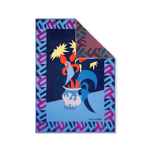 Animali Fantastici Flowers Throw Blanket in Trunks, Travel and Home's Home and Art of Dining Home Textile collections by Louis Vuitton (Product zoom)