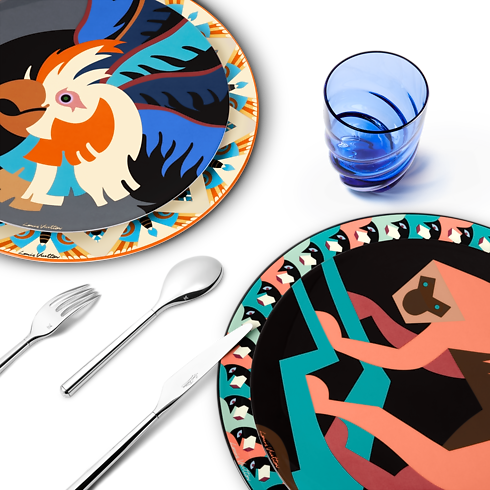 Animali Fantastici Parrot Dinner Plate in Trunks, Travel and Home's Home and Art of Dining Art of Dining collections by Louis Vuitton (Product zoom)