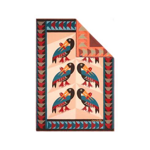 Animali Fantastici Pelican Throw Blanket in Trunks, Travel and Home's Home and Art of Dining Home Textile collections by Louis Vuitton (Product zoom)