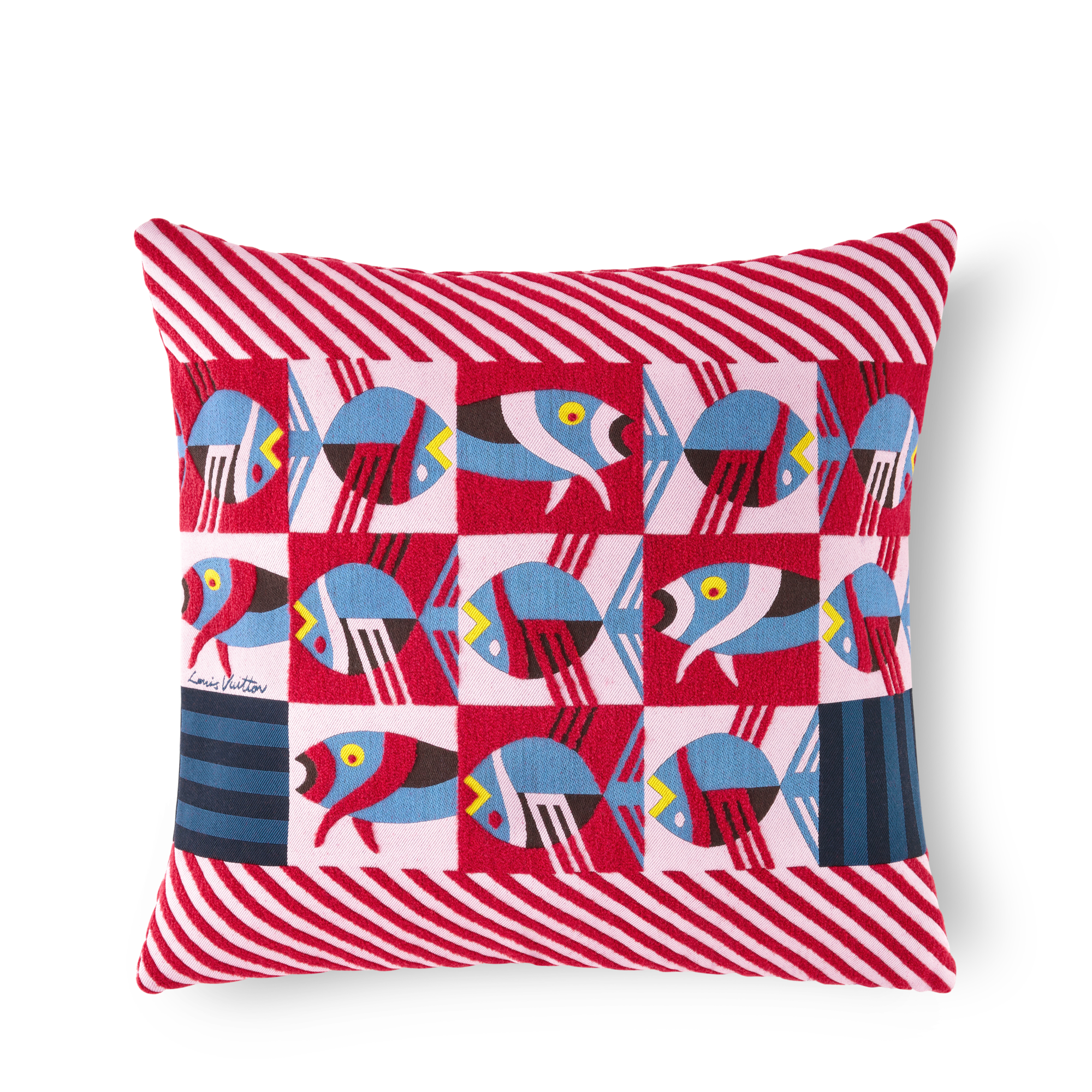 Animali Fantastici Striped Fish Cushion  in Trunks, Travel and Home