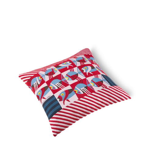 Animali Fantastici Striped Fish Cushion in Trunks, Travel and Home's Home and Art of Dining Home Textile collections by Louis Vuitton (Product zoom)