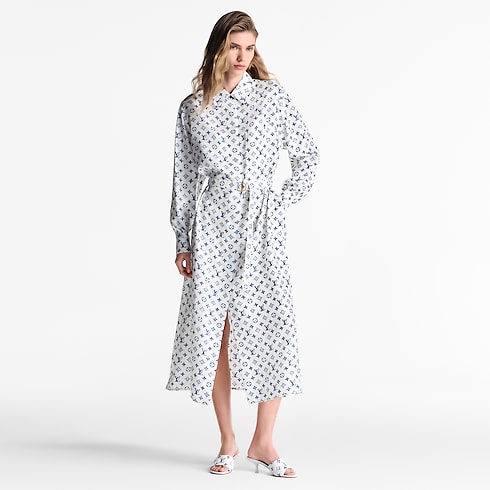 Aquarelle Monogram Shirt Dress in Women's Ready-to-Wear Dresses collections by Louis Vuitton (Product zoom)