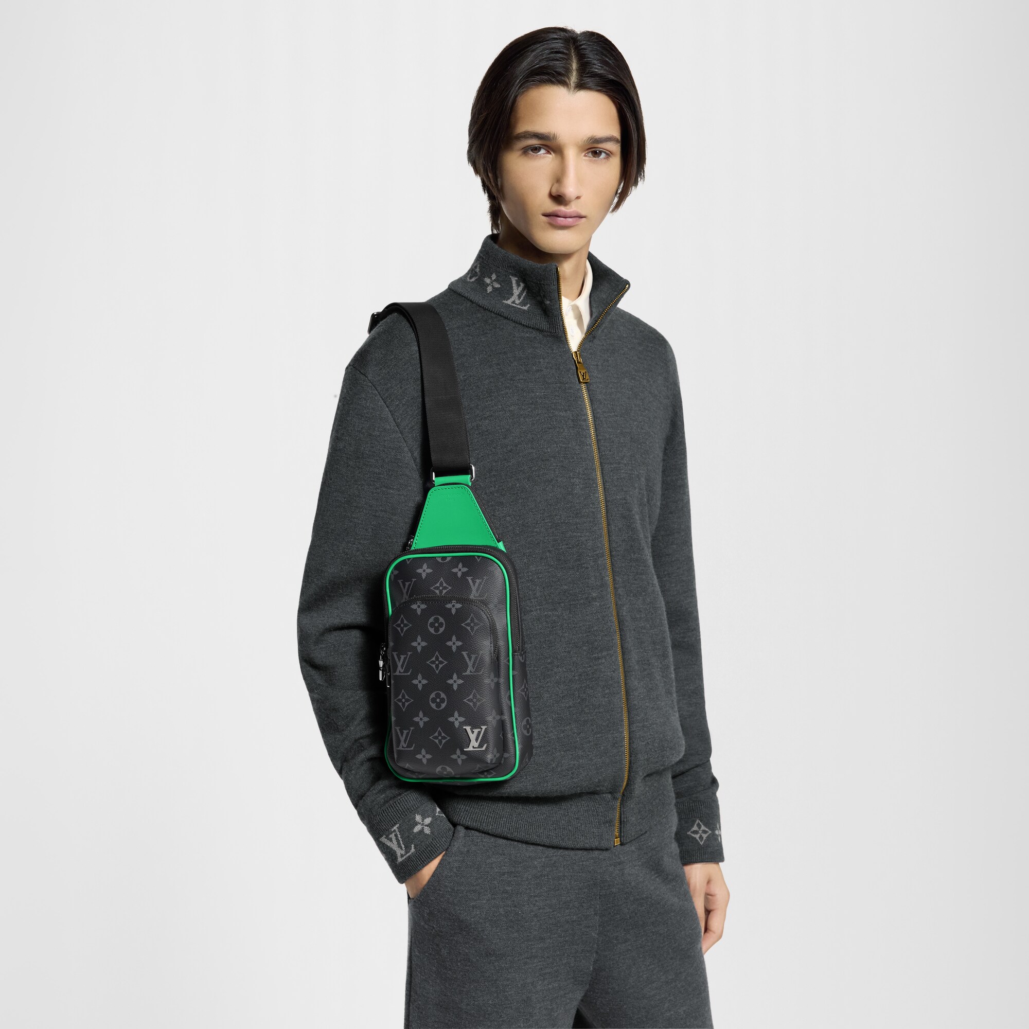 Avenue Slingbag PM Monogram Eclipse Canvas in Bags and Small Leather Goods