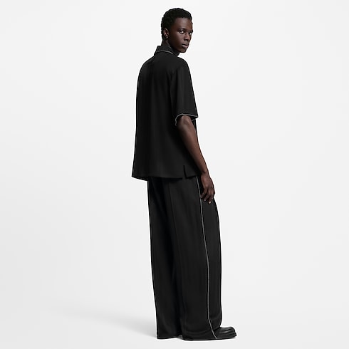 Bead-Embellished Silk Pajama Pants in Men's Ready-to-Wear Trousers collections by Louis Vuitton (Product zoom)