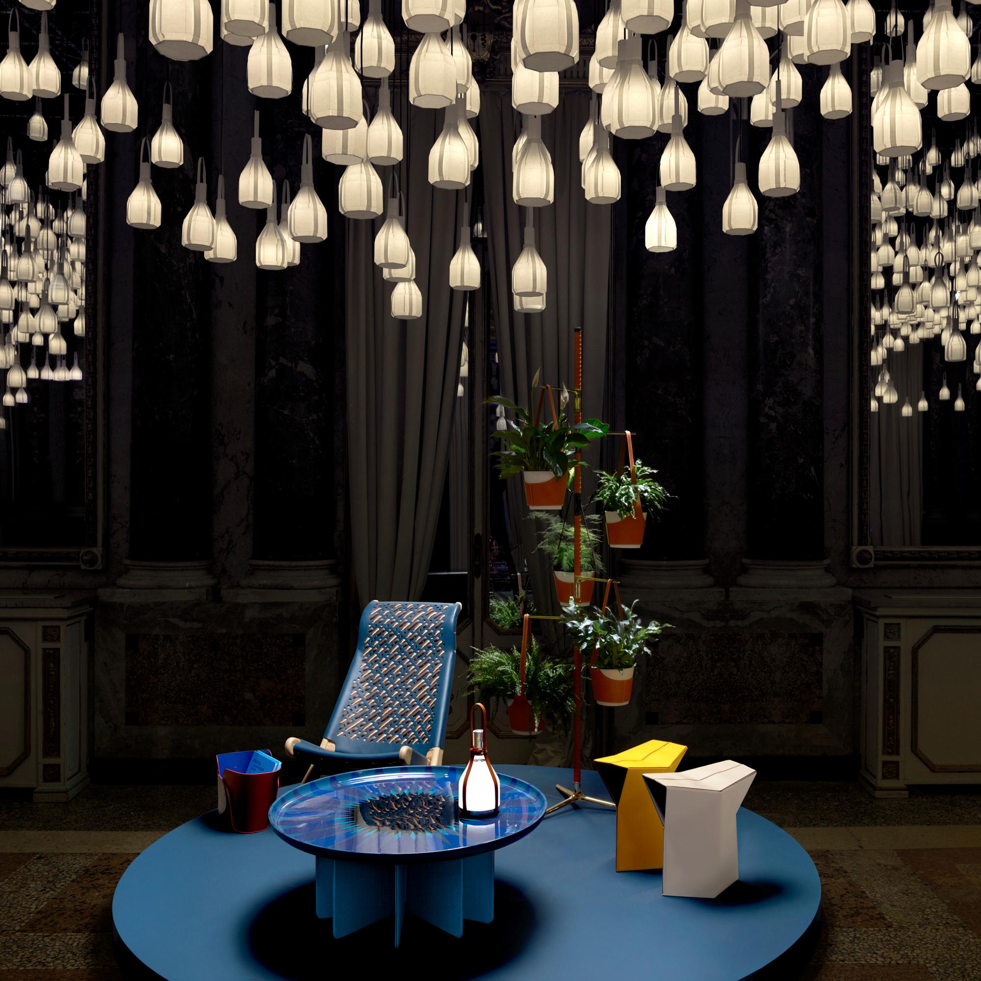 Bell Lamp By Edward Barber & Jay Osgerby Leather & Other Materials in New