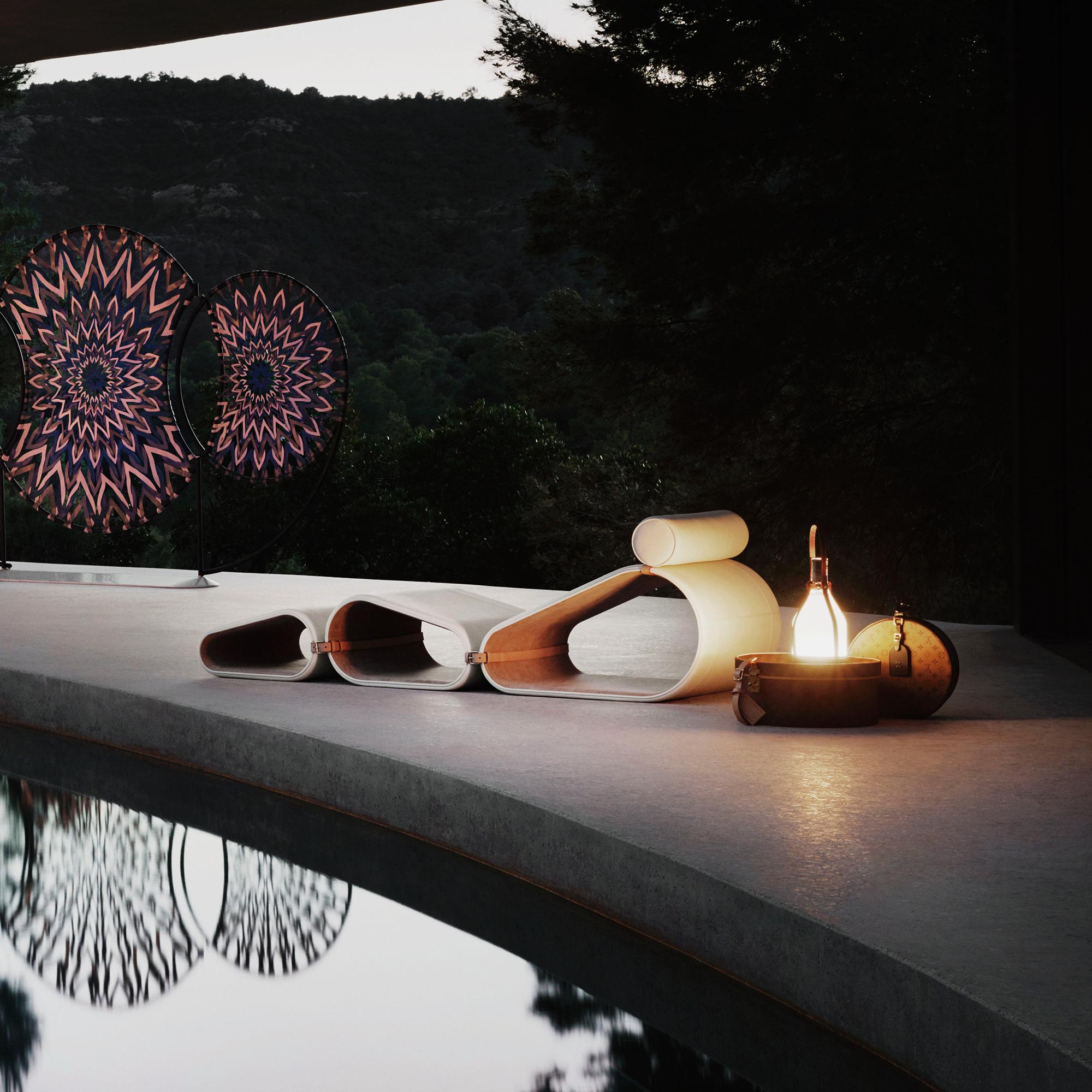 Bell Lamp By Edward Barber & Jay Osgerby Leather & Other Materials in New
