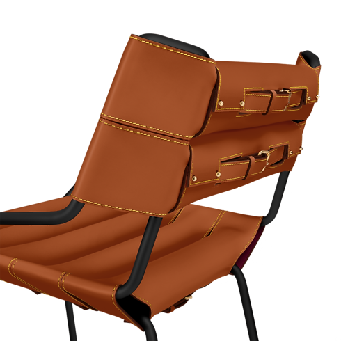 Belt Bar Stool By Atelier Oï in Trunks, Travel and Home's Home and Art of Dining Furniture collections by Louis Vuitton (Product zoom)