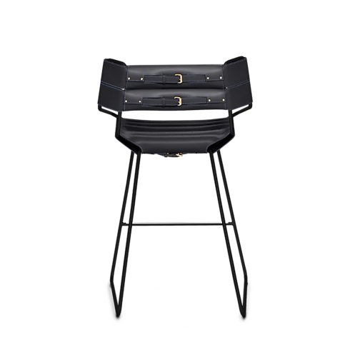 Belt Bar Stool By Atelier Oï in Trunks, Travel and Home's Home and Art of Dining Furniture collections by Louis Vuitton (Product zoom)