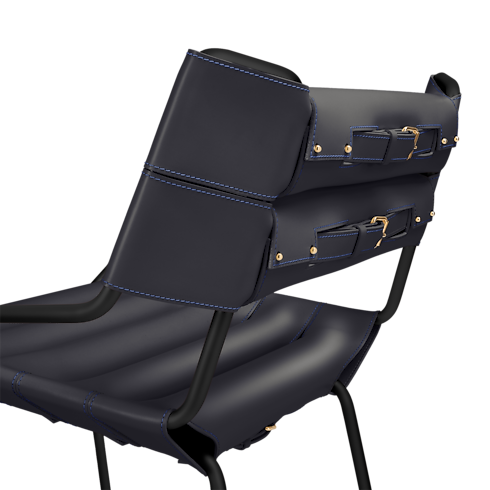 Belt Bar Stool By Atelier Oï in Trunks, Travel and Home's Home and Art of Dining Furniture collections by Louis Vuitton (Product zoom)