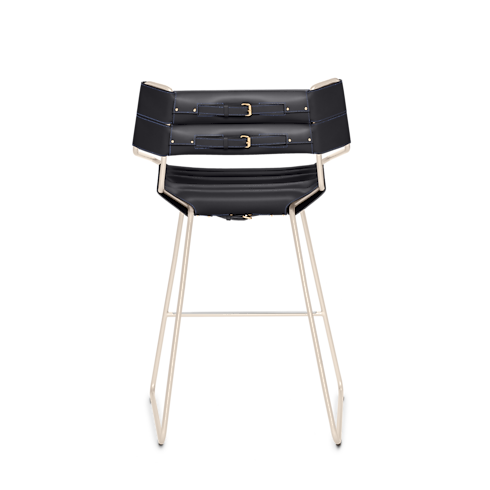 Belt Bar Stool By Atelier Oï in Trunks, Travel and Home's Home and Art of Dining Furniture collections by Louis Vuitton (Product zoom)