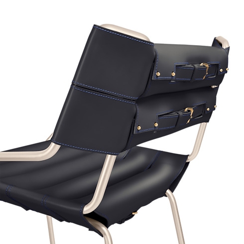 Belt Bar Stool By Atelier Oï in Trunks, Travel and Home's Home and Art of Dining Furniture collections by Louis Vuitton (Product zoom)