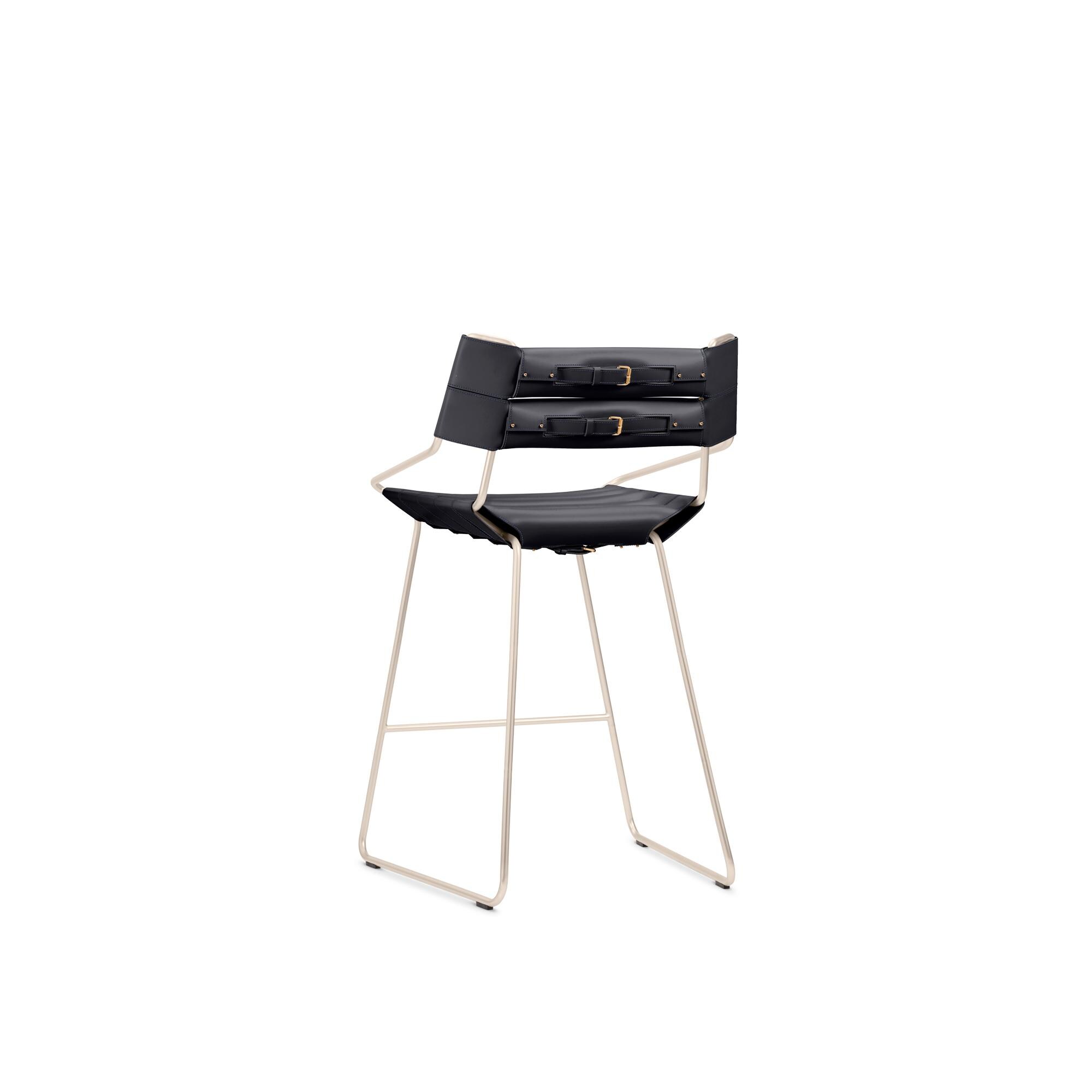 Belt Bar Stool By Atelier Oï  in Trunks, Travel and Home