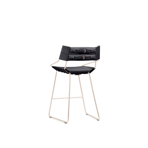 Belt Bar Stool By Atelier Oï in Trunks, Travel and Home's Home and Art of Dining Furniture collections by Louis Vuitton (Product zoom)