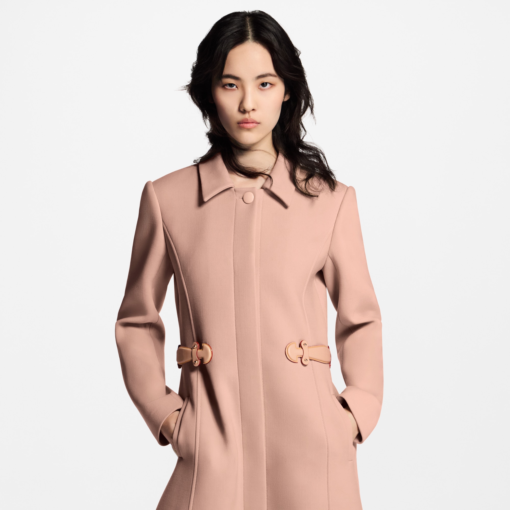Belt Detail Coat  in Women